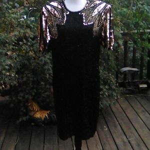Vintage D'Albert Beaded Evening Dress